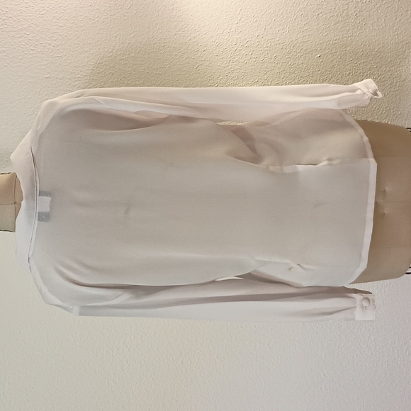 Vtg 80s Does Edwardian Blouse with Lace Collar Detail - Picture 3 of 6